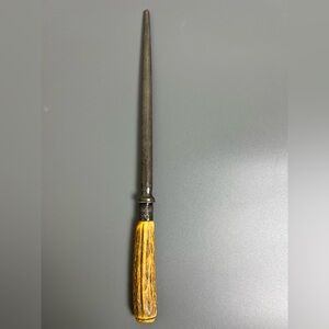 Vintage Sharpening Steel with Wooden Handle